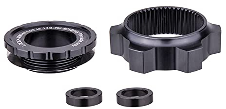 F Fityle Ultralight Center Lock Nabenadapter, Aluminiumlegierung Fahrrad Centerlock Bremsscheibe auf 6-Loch Bremsscheiben Montageadapter Adapterscheibe - 15x100MM bis 15x110MM