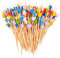 VOCIBO® 100 Stück Cocktailspieße, 12cm Spieße Fingerfood, Fingerfood Spieße, Cocktail Sticks Herz Geeignet Für Bar, Fasching Party Und Geburtstag Party Obstspieß,Cocktail-Dekoration (Farbe)
