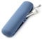 FERYES Large Travel Makeup Brush Holder, Magnetic Anti-fall Out Silicon Portable Cosmetic Face Brushes Holder, Soft and Sleek Makeup Tools Organizer for Travel- Blue