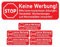 Briefkastenaufkleber Keine Werbung, 6 Stück, 67 x 21 mm, selbstklebende Folie, Briefkastenschild für Innen- und Außenbereich, Keine Werbung Aufkleber für Briefkasten, Hinweisschild Brief Kasten