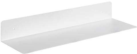 Toilinux.com Etagère Murale 1 Tablette en métal - L.50cm x H.7cm - Blanc