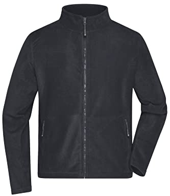 James & Nicholson Herren Microfleece Jacke - Klassisch geschnittene Jacke aus pillingfreiem Microfleece