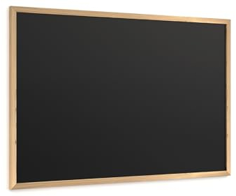 ALLboards Schwarze Kreidetafel 90×60 cm, ECO-Holzrahmen, Schwarz, Schreibtafel, Kreidetafel zum aufhängen, Kreidetafel mit Holzrahmen, Tafel gastronomie, Wand Tafel Holz, Kreidetafel wand