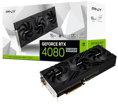 PNY GeForce RTX 4080 SUPER 16GB Verto Overclocked Triple Fan DLSS 3