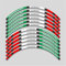 Motorrad Rad Hun Streifen Wasserdicht Reflektierende Aufkleber Aufkleber Felge Dekoration Mark Für Aprilia DORSODURO 750 Pabrik 1200 ABS (Farbe : 12)