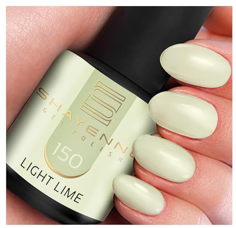 SHAYENNE UV Gel Nagellack - 150 Light Lime Grün 15 ml - Langanhaltend, Kratzfest & Hochglänzend - Profi-Qualität - LED kompatibel - Perfekt für Zuhause & Studio - Made in Germany