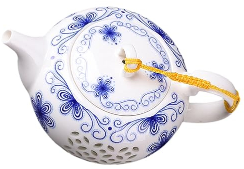 Tetera de cerámica Tradicional Jarra De Té Teaware Azul Flores Tetera China Porcelana De Kungfu Porcelana Chino(200ml)
