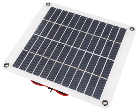 Chargeur Solaire Portable, Chargeur Solaire Portable 10 W pour Batterie 9-12 V Panneau Solaire en Silicone Polycristallin Haute efficacité pour Jouets Solaires