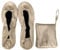 JUSZT FASHION, Fold up Shoes (White, UK Footwear Size System, Adult, Women, Numeric Range, Medium, 4, 5)