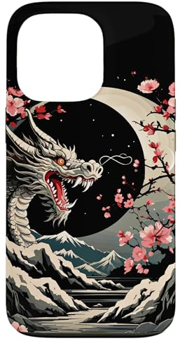 Aesthetic Dragon Anime Asiatischer japanischer Drache im japanischen Stil Hülle für iPhone 13 Pro