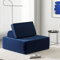 PurrJoys Loungesessel Moderne, Sofa, 1-Sitzer-Sofa aus Stoff mit Verstellbarer Rückenlehne, Einzelsofa, Relaxsessel, Lounge&Cocktailsessel, Sofa Couch für Wohnzimmer, Schlafzimmer, Gästezimmer
