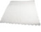 LUCKCDUO Tischdecke mit Spitze, 90 x 90 cm, Weiß
