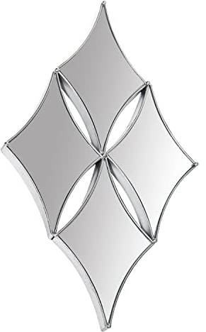 ESPEJO METAL PLATEADO 54X6X89CM, CADA ESP:24X41CM