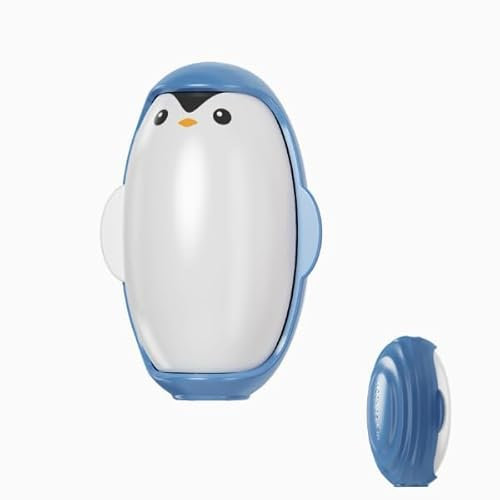 LEBEXY Tragbar Fusselrolle Wiederverwendbar Waschbarer, klebrige Gel-Fusselroller Ball für Haustier Haar,Kleidung, Reisen, Haus (blau)