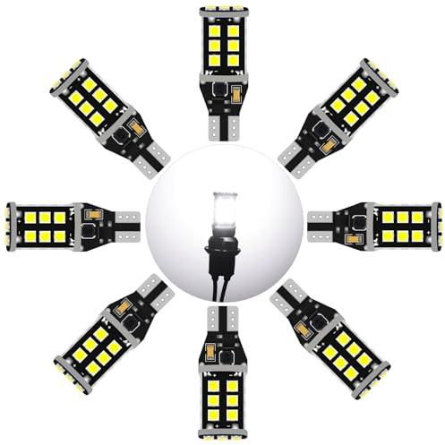 Alopee 8 Stück Glühbirne, 921906 weiße Glühbirne, 12-24V Boot Wohnmobil Leselampe Solarlicht Ersatzbirne
