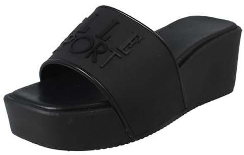 Elle Sport Damen Keilabsatz Sliders F9R0149, Schwarz , 38 EU
