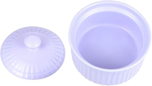 Ramequin en porcelaine avec couvercle Violet