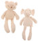 Supvox 2 Stück Schlafpuppe für Kleinkinder Stofftiere für Babys Weiche Babypuppen für Kleinkinder organische Kuscheltiere Baumwolle Beige
