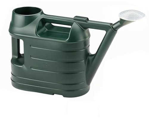 AXXTAN 6.5L Watering Can with Detachable Sprinkler Rose Head for Outdoor & Indoor Plants Gardening with Double Handles - Plastic Water Can for Flowers, Houseplants & Greenhouses (Green)