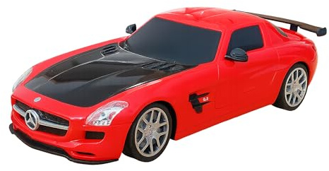 Edco RC Mercedes-Benz SLS AMG GT 18cm ferngesteuert 1:24 Modellauto Spielzeugauto Auto 2-Varianten 17 (Rot)
