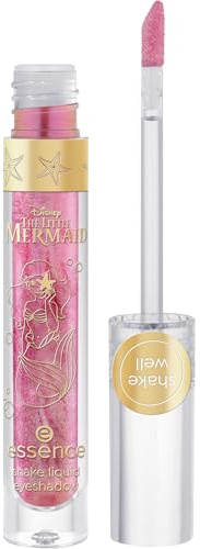 essence Disney THE LITTLE MERMAID shake liquid eyeshadow, Lidschatten, Nr. 02, Pink, schimmernd, glitzernd, vegan, Nanopartikel frei, ohne Parfüm, ölfrei, 1er Pack (3.6ml)