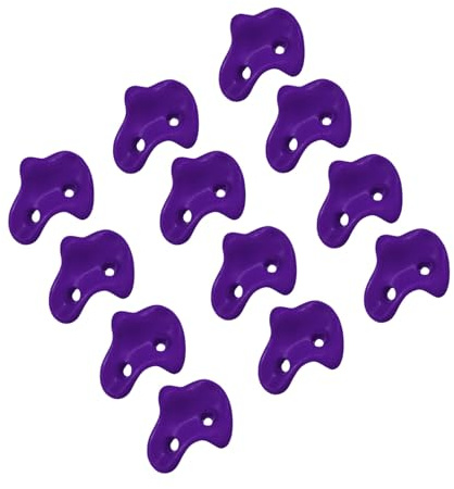 Msioytog 12-teiliges Kletterwand Halteset mit Strukturiertem, Kunststoff Kletterstein für Hinterhof Spielplätze, Felswand, einzigartige Klettergriffe