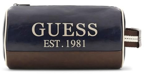 GUESS Trousse de Toilette Oslo Necessaire Blue Bleu Marine