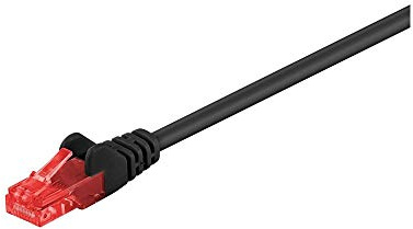 Goobay 68680 CAT 6 Patchkabel, U/UTP, Schwarz