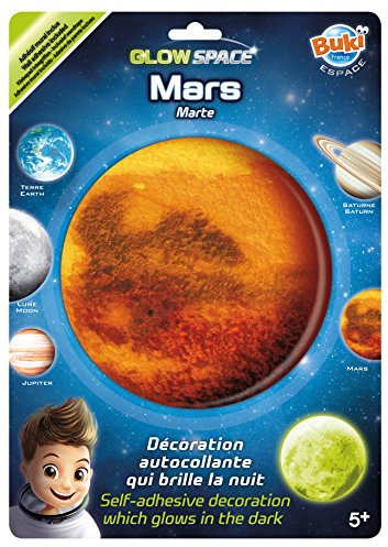 Buki - 3DF8 - Leuchtaufkleber Mars, Braun