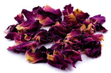 Rosenblütenblätter, Dunkelrot, 100G