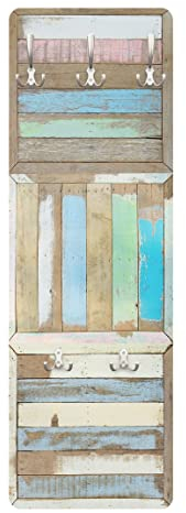 Bilderwelten Garderobe Vintage - Rustic Timber - natura maritim, Größe HxB:105cm x 34cm