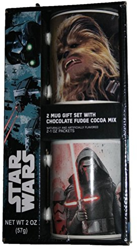 Star Wars 2er Set Kaffeebecher Geschenkset mit Schokoladenkaka-Mix Chewbacca