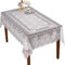 Sourcemall Tischdecke, Spitze, Blumenmuster, Weiß, Polyester, 152 x 228 cm