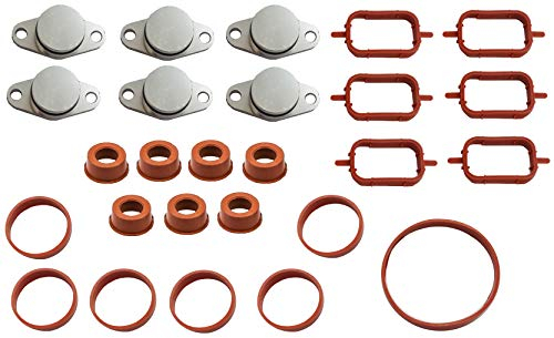 Twowinds - Kit Anular Mariposas del Colector de Admisión (22mm) Compatible con BMW E38 E87 E46 E90 E91 E92 E93 E39 E60 E61 E63 E64 E65 E66 E67 E83 E53 E70 E71 E72 - 6 Cilindros (6 tapones, 20 juntas)