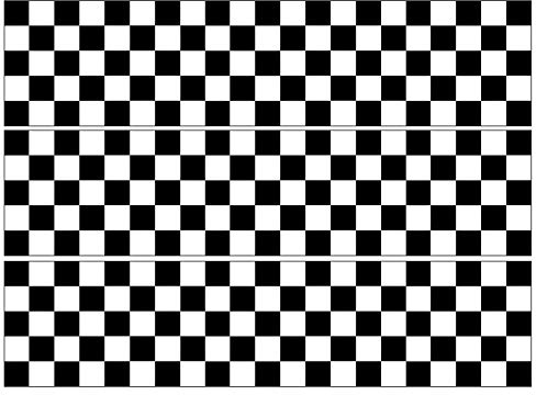 Chequered/Checkered Flag Cake Band Ribbon Side Stripes Edible Icing or Wafer 3 strips 2.5 inch x 10.5 inch (Wafer)