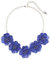 Bocar Collana del Fiore del Girocollo del Pendente dell'istruzione per Le Donne (NK-10281-royalblue)