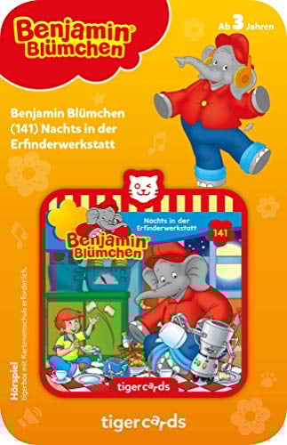 tigermedia tigercard Benjamin Blümchen Folge 141 Nachts in der Erfinderwerkstatt kreativ basteln Kinder tigerbox Hörbox Hörspiel Hörbuch Musik