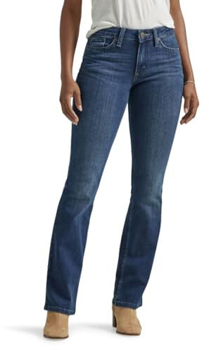 Lee Legendary Mid Rise Bootcut Jean, Boussole, 36 Longue Femme