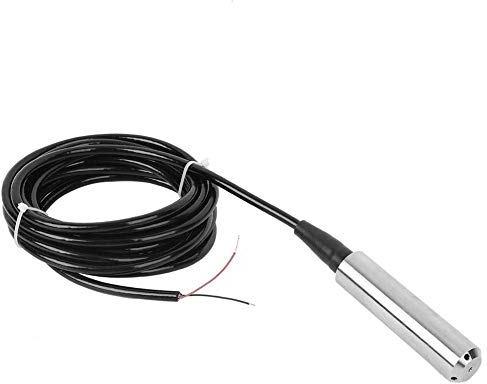 Transmetteur de Niveau de Liquide 12-32VDC 4-20mA, Détecteur de Capteur de Niveau d'eau, Longueur du Câble 5 Mètres, -40-70℃