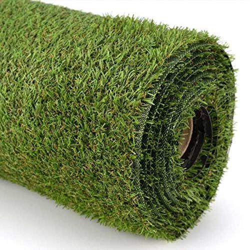 BPIL 1m x 4m Artificial Grass Roll – 30mm Pile Height High-Density Fake Turf Lush Green Synthetic Lawn for Garden, Balcony, Rooftop UV-Protected, Child & Pet Safe | Realistic Outdoor/Indoor (1)