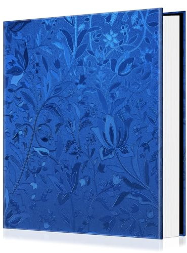 Fintie Fotoalbum, 10 x 15 cm, 600 Taschen, große Kapazität, Alben, Bucheinband für Familie, Hochzeit, Jahrestag, Baby, Urlaub, Bilder, Blau