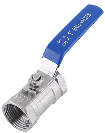 Edelstahl 304 Kugelhahn Edelstahl Innengewinde Absperrventil BSP für Wasser und Öl SS304(1(1寸))