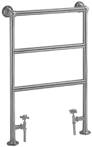 Casa Padrino calefacción de baño de Lujo 574 x A. 850 mm - Radiador de Toallas - Radiador de baño Vintage toallero Cromado