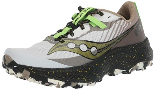 Saucony Zapatos de senderismo Endorphin Edge para hombre, negro (Fog/Black), 48 EU