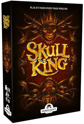 Blackrock Games - Skull King – Faltspiel – Kartenspiel für echte Piraten – 2 bis 8 Spieler – Taktische Reflexion, Strategic und Paris – Französische Version – 8 Jahre und älter
