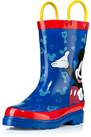 Disney Stivali da pioggia in gomma per ragazzi, Blu e Rosso, 15.5 EU