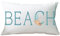 Ramirar Blue Word Art Strand Sommer Dekorative Weiche Weiß Samt Lendenwirbelkissen Kissenbezug Kissen Home Wohnzimmer Bett Sofa Auto Rechteckig 30,5 x 50,8 cm