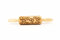 Folkroll 13265 – Mini rouleau à pâtisserie décoratif 2 poignées, gravure motif alsacien traditionnel Bretzels – bois de hêtre – 240x45x45mm