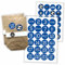 Watt n KRAM Adventskalender Fußball Aufkleber Papiertüten Set - 48 Etiketten blau-weiß/inkl. Tüten