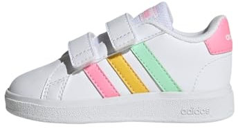 Adidas Grand Court 2.0 Cf I Shoes-Low (Non Football), FTWR White/Pulse Mint/Beam Pink, 26 EU